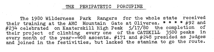 THE PERIPATETIC PORCUPINE